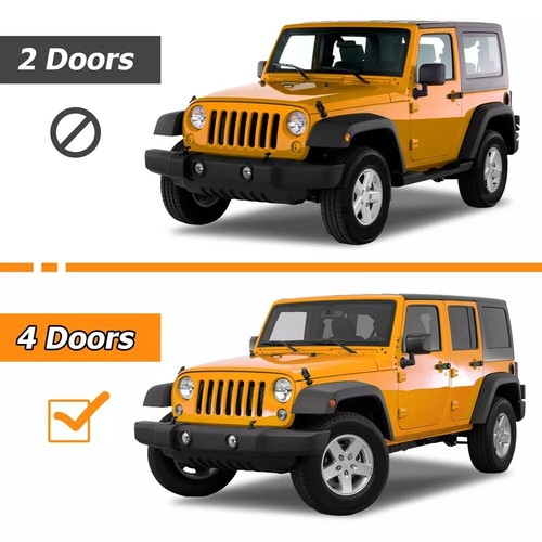 Cargo Roof Rack System Base+Top Cross Bar For Jeep Wrangler JK 4 Door