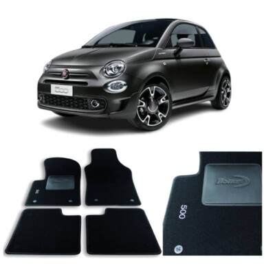 Tappetini Gomma Anteriori Per Fiat 500 E Ford KA II – Su Misura