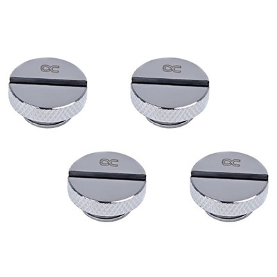 Alphacool Eiszapfen G1/4'' Plug, Chrome, 4-pack