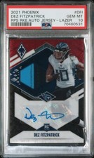 2021 Panini Phoenix RPS RKE Jersey Lazer Dez Fitzpatrick Rookie Auto