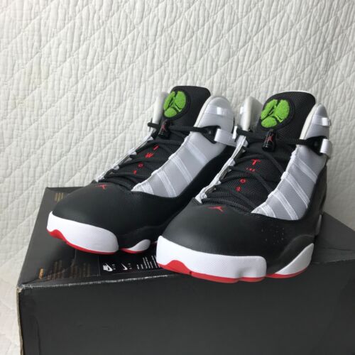 Nike Air Jordan 6 Ringe Schuhe Herren Größe 12,5 schwarz rot weiß 322992-008 " - Bild 7 von 13
