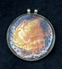 Unique Ancient Roman Empire King Hunting Intaglio Pendant With Carnelian Stone