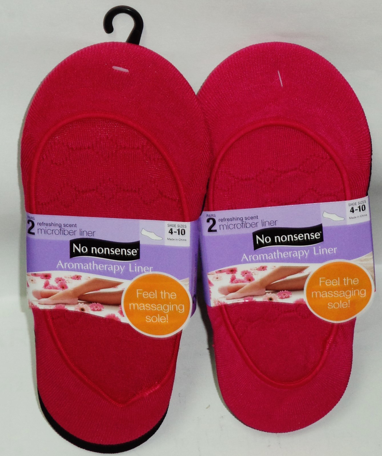 SAOLA 4 paia di fodere per scarpe aromaterapia senza sciocchezze suola massaggiante TG 4 10 NERO E ROSA