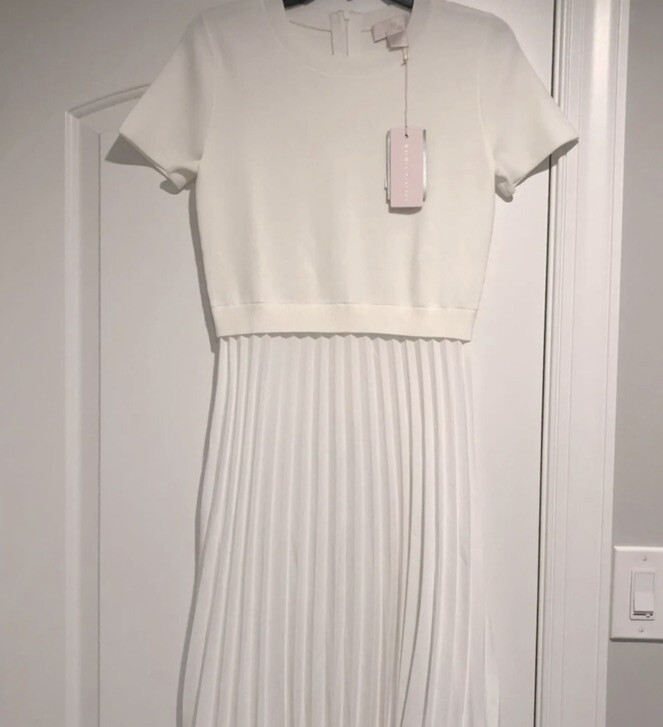 rachel parcell pleated dress Rachel Parcell | Pleated Velvet V-Neck