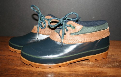 VTG Women's BASS Duck Boots Shoes 9 NM Thermolite ONTARIO Navy Blue - Picture 4 of 12