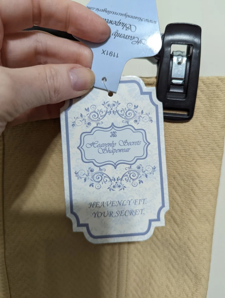 Heavenly Shapewear Para Mujer Plus Beige Control Firme Cintura Ajustador #1191 Talla 3X Foto 3 de 4