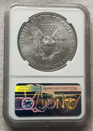 US 2020 Philadelphia postfrisch Notfallausgabe 1 oz Silberadler $ 1 Dollar Münze  - Bild 1 von 4
