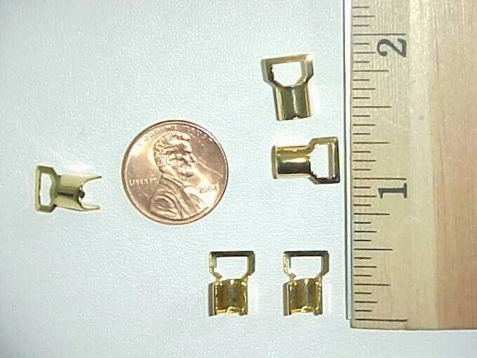 50 TAPAS DE EXTREMO VINTAGE CHAPADAS EN ORO CRIMPADO CERRADO TAMAÑO SURTIDO PARA CADENA O CORDÓN L979 Foto 3 de 3