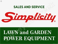 Simplicity Sales And Service Metal Sign 3 Sizes to Choose From