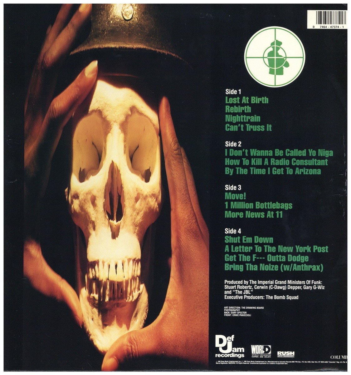 米2LP Public Enemy Apocalypse 91... The Enemy Strikes Black B002338001 Def Jam Recordings /00520 Public Enemy Apocalypse 91The Enemy Strikes Black Def Jam