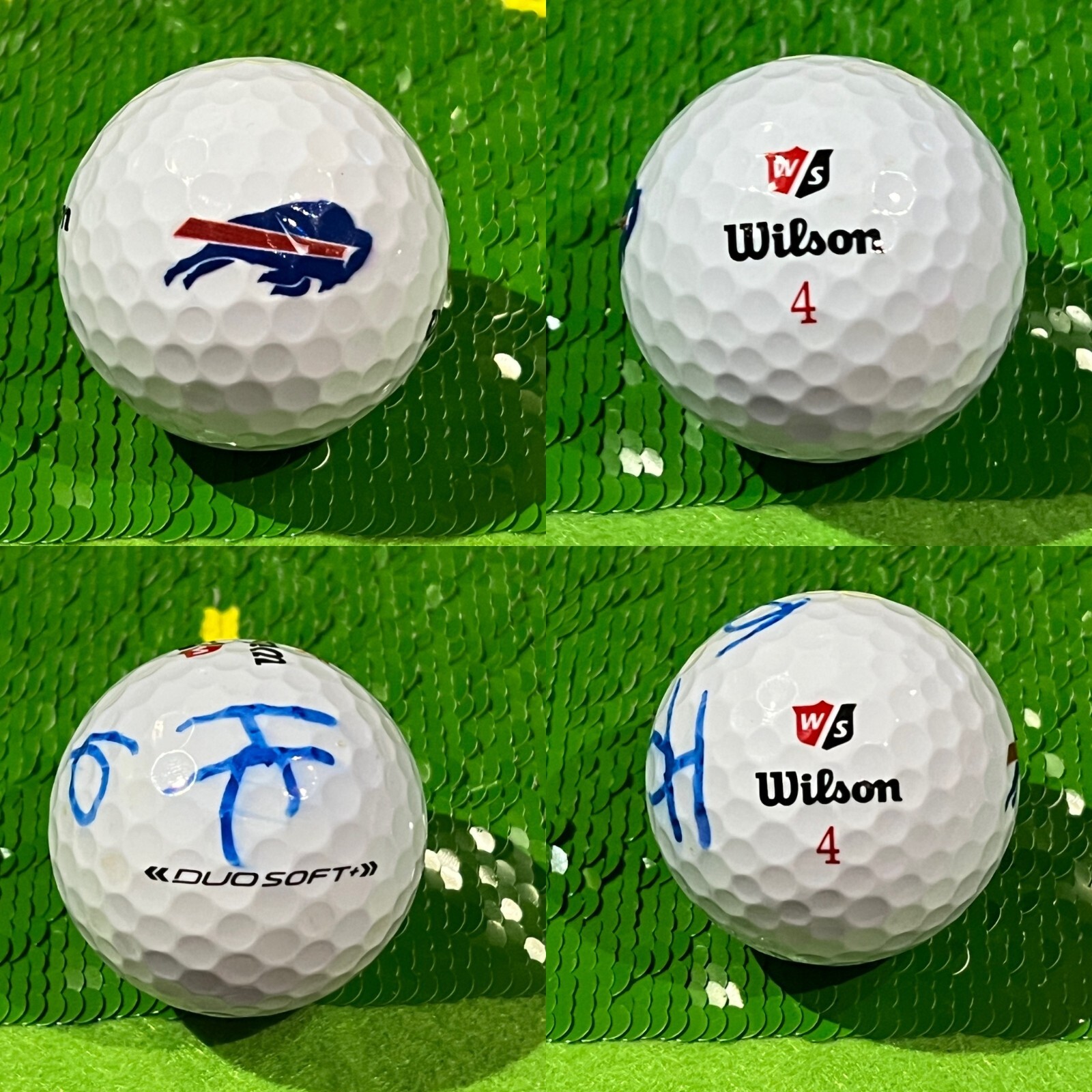Buffalo Bills Football Logo Golf Ball ONE Wilson Duosoft eBay