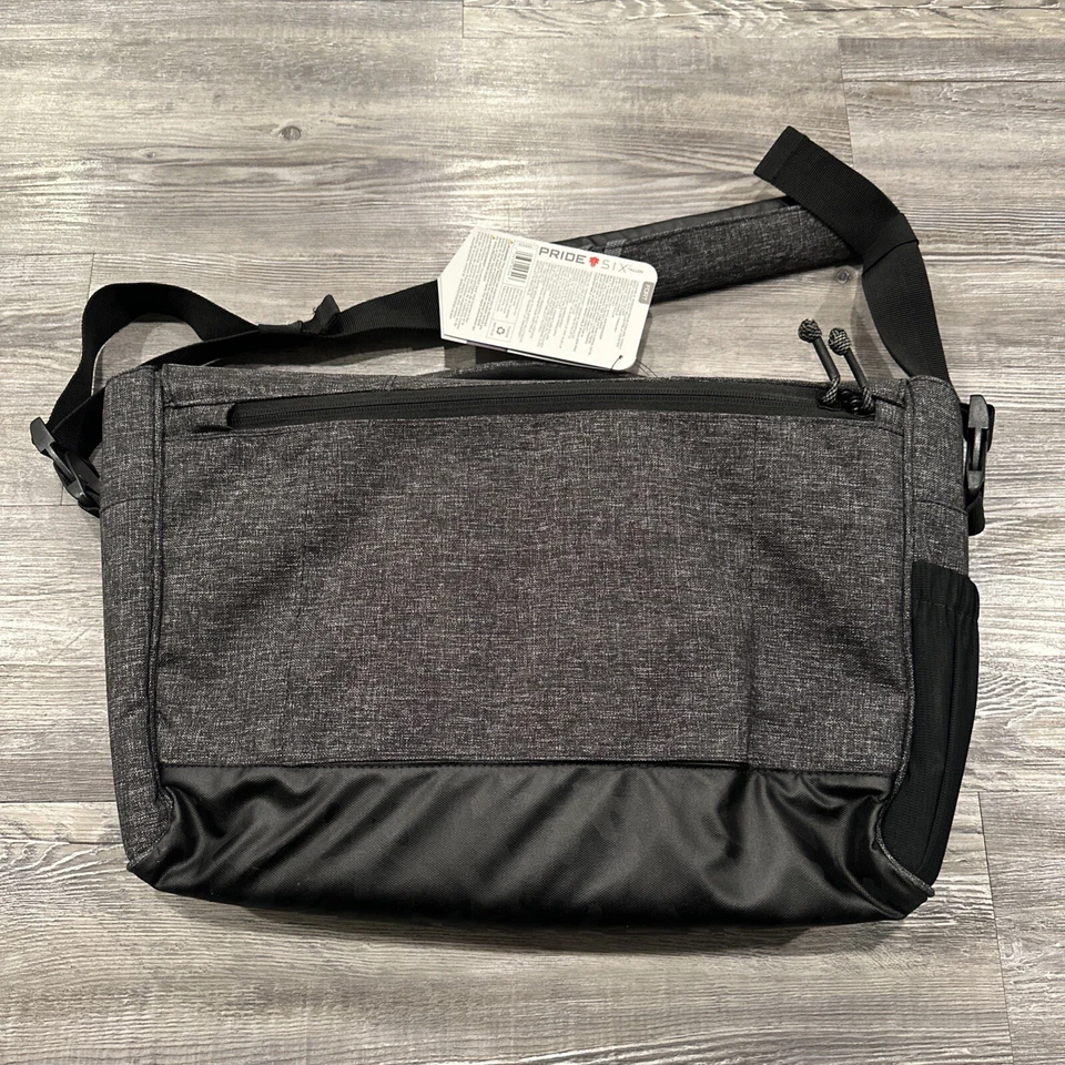 Bolso Mensajero Táctico Allen Pride Six Tac-Six Fort, Negro/Japeado Foto 2 de 3