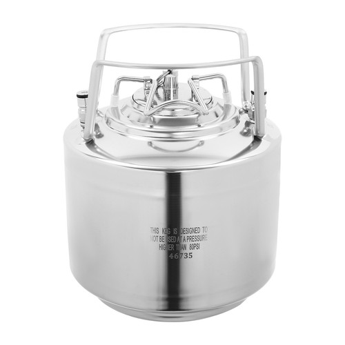 Stainless Steel 1.6 Gallon Mini Ball Lock Keg System For Small Batch HomeBrewing - Picture 10 of 18
