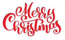 Merry Christmas Vinyl Die Cut Decal Sticker - Cold xmas holiday Winter