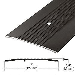 CRL 48D185 5" Bronze Commercial remise Saddle Threshold - 185" Length