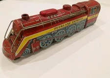 Overland Express 3140 Locomotive Tin Toy Train Japan MT Modern Toys 50s Battery
