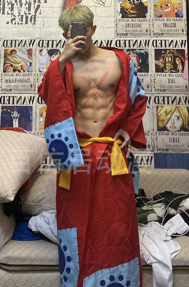 Monkey D Luffy Costume - One Piece Wano Country Cosplay