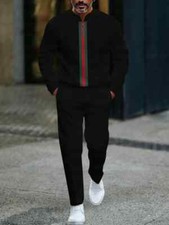 Long Sleeve Zipper Two-piece Set