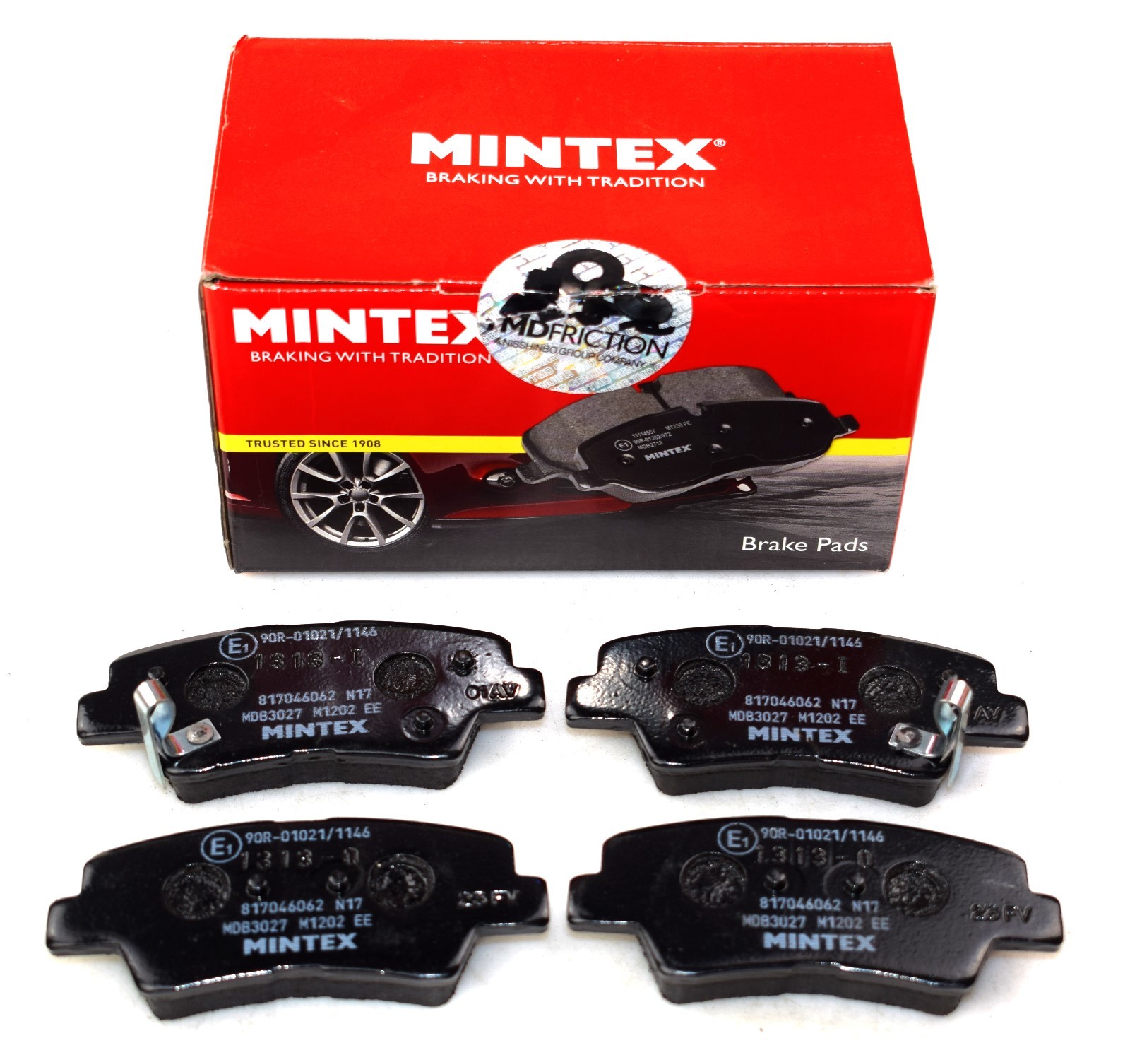 MINTEX REAR AXLE BRAKE PADS  SSANGYONG KIA MDB3027 (REAL IMAGE OF PART)