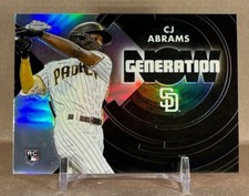 2022 Topps Update Chrome Now Generation CJ Abrams RC Refractor #GNC-9 Nats