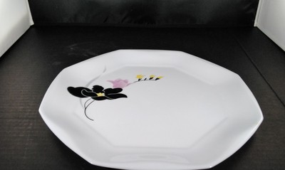 Vintage Arcopal Arcoroc Octagon Large 13'' Platter 1980s Stacking RARE