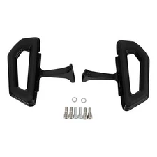 Black Passenger Floorboards Kit Fit For Harley Touring 1993-2025 Electra Glide