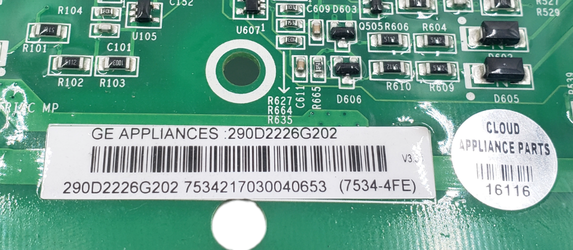 ぴ。ページ Genuine GE Washer Control Board 290D2226G202 **Same Day Ship