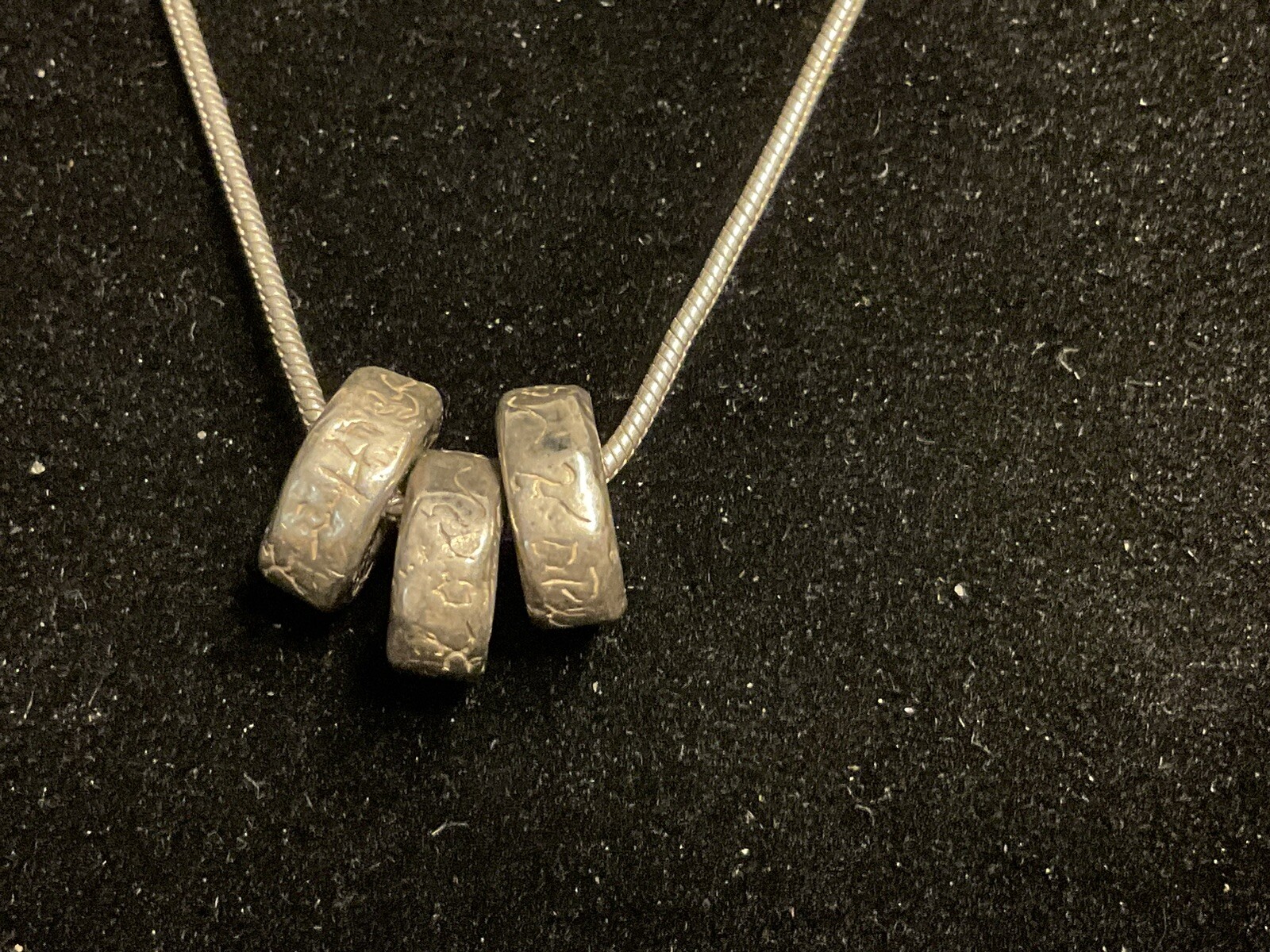 Authentic Solid 925 Sterling Silver 925 Necklace … - image 5