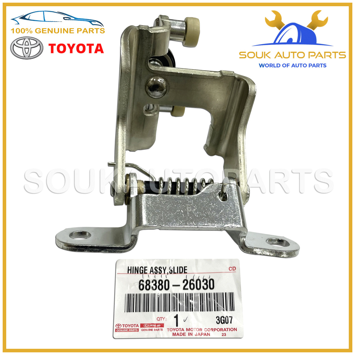 68380-26030 Genuine Toyota HINGE ASSY, SLIDE DOOR, CENTER RH  