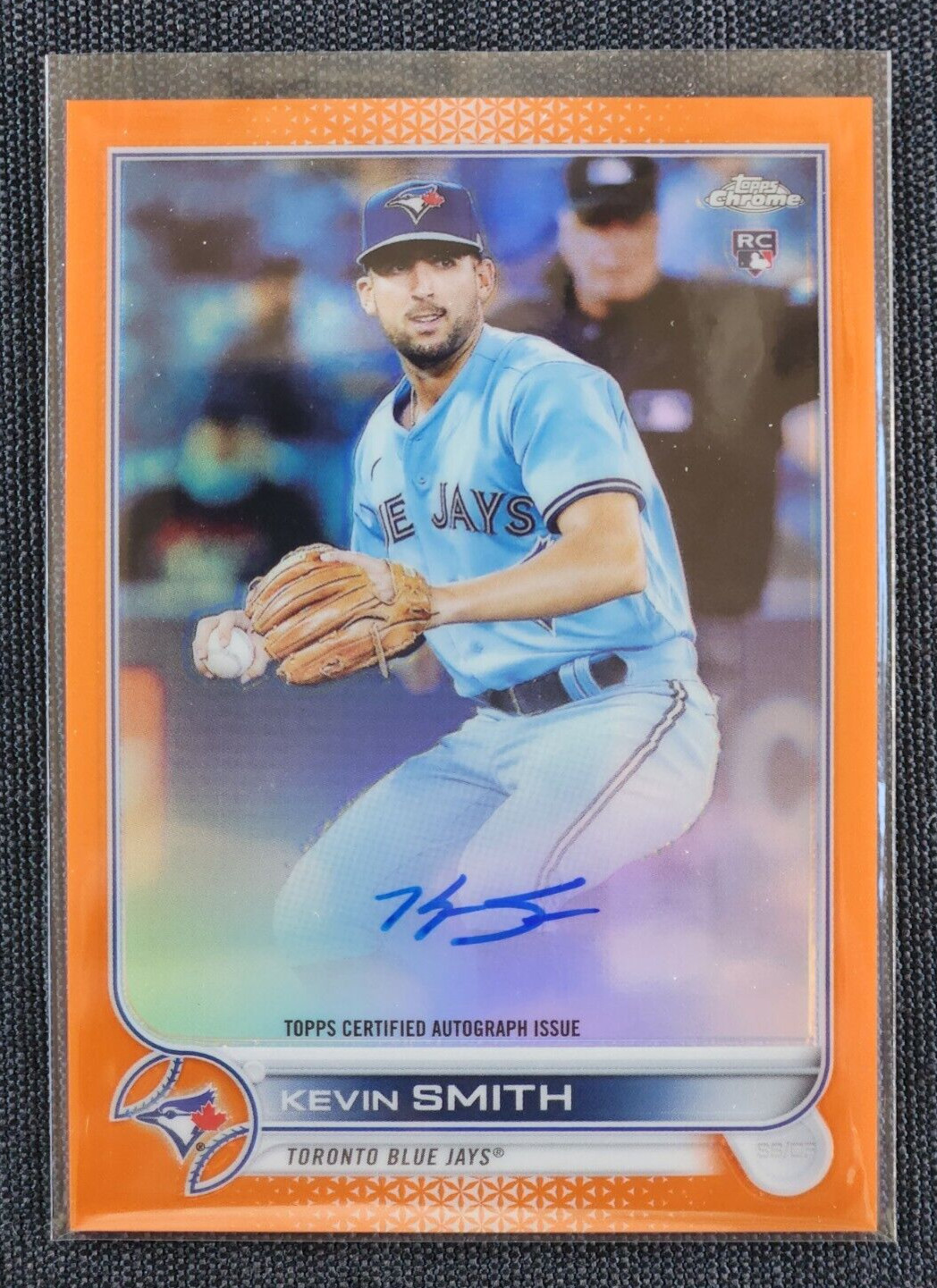 2022 Topps Chrome KEVIN SMITH  RA-KS  Orange Refractor AUTO #09/25 Rookie RC