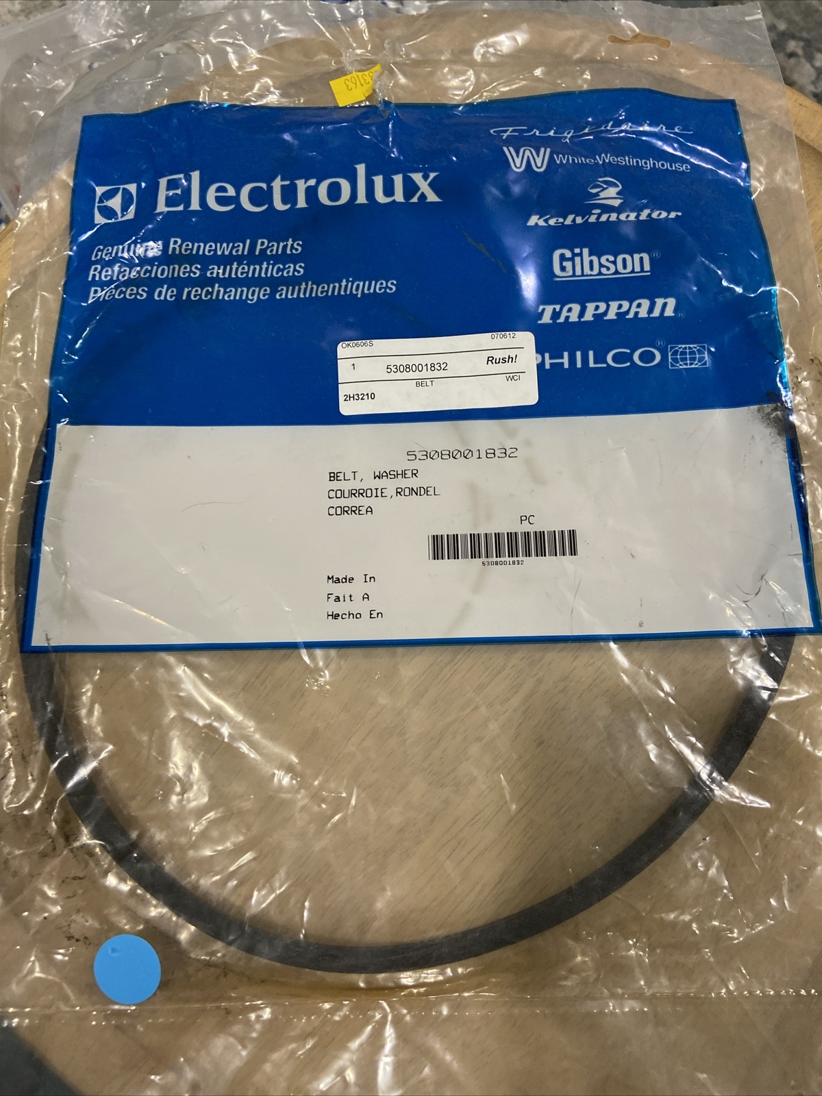 Frigidaire OEM Belt 5308001832 | eBay