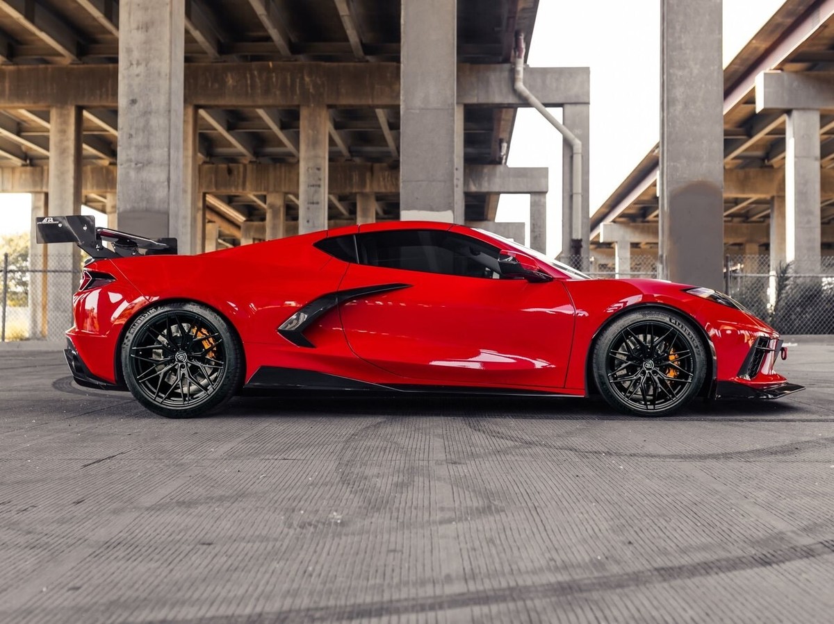ROHANA RFX17 GLOSS BLACK RIMS WHEELS FOR CORVETTE C8 Z51 STINGRAY