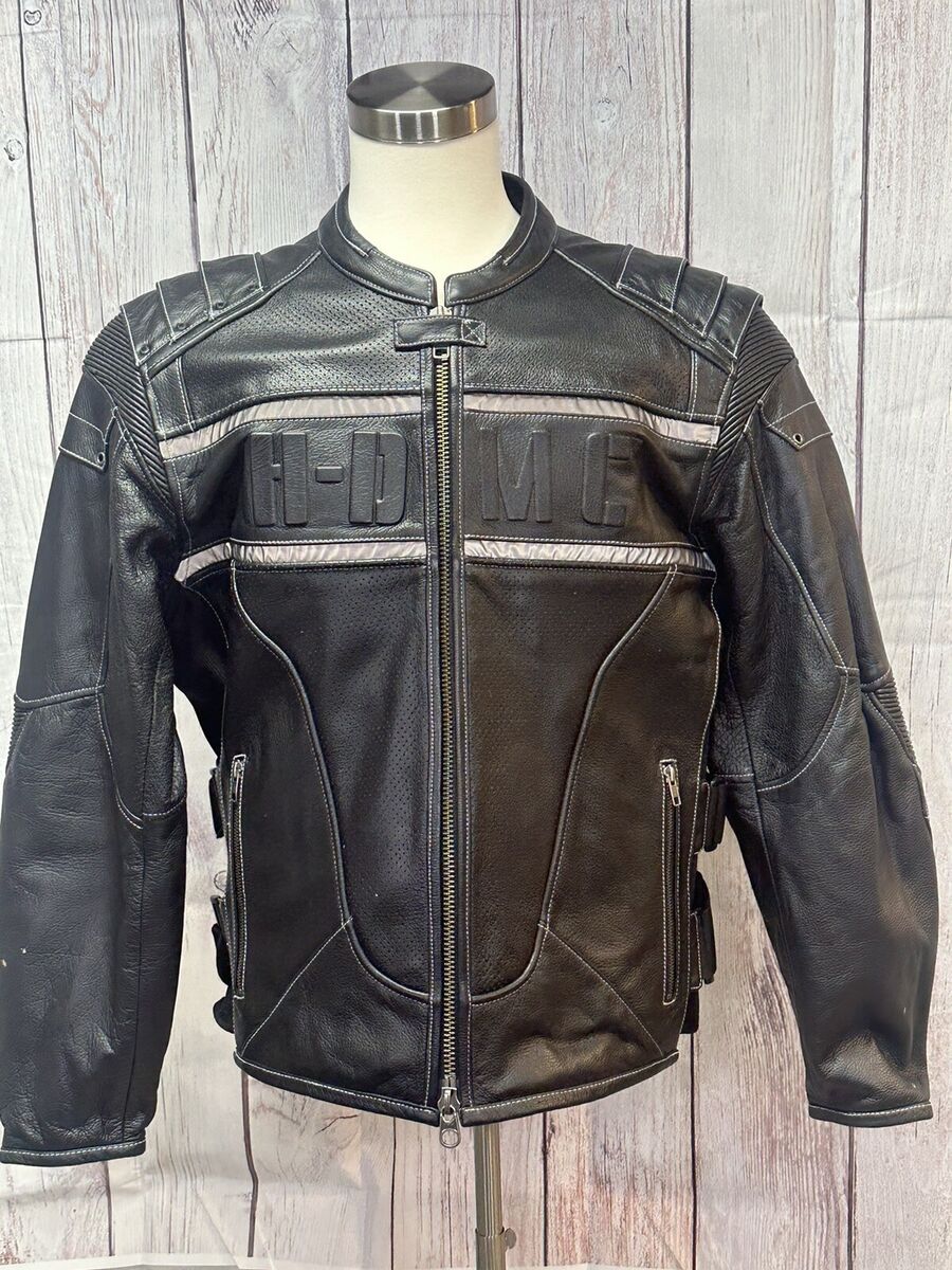 Harley Davidson Men S.W.A.T. HDMC Black Leather Jacket XL Harley Davidson Men S.W.A.T. HDMC Black Leather Jacket XL