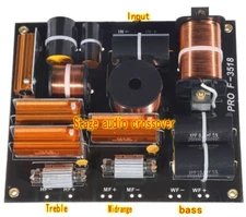 1200W 3-way Stage audio crossover Hi-Fi Speaker Frequency Divider Filters
