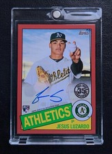 JESUS LUZARDO 2020 TOPPS 35TH ANNIVERSARY 1985 RED ROOKIE AUTO /25 PHILLIES