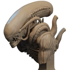 3D Printed 16K CA3D – Alien Xenomorph Bust unpainted Fan Made 1:6