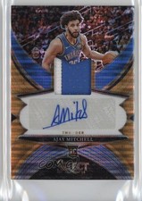 2024-25 Panini Select FOTL Neon Orange Pulsar Prizm 1/30 Ajay Mitchell Auto 05jo