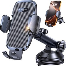 3 in 1 Car Phone Holder Mount Strongest Suction Military Grade Cell Phone