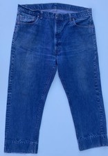 1960 s LEVI'S 505 SINGLE STICH USA MADE INDIGO DENIM VINTAGE JEANS SIZE 42