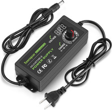 60W Power Supply Adjustable DC 3V 12V 5A, Variable Universal Switching AC/DC A