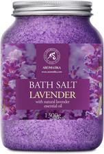 Sea Salt Lavender with Natural Lavender Essential Oil 46 Oz - Lavender Bath Salt