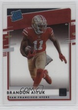 2020 Panini Chronicles Clearly Donruss Rated Rookie Brandon Aiyuk #RR-BA 1eh5