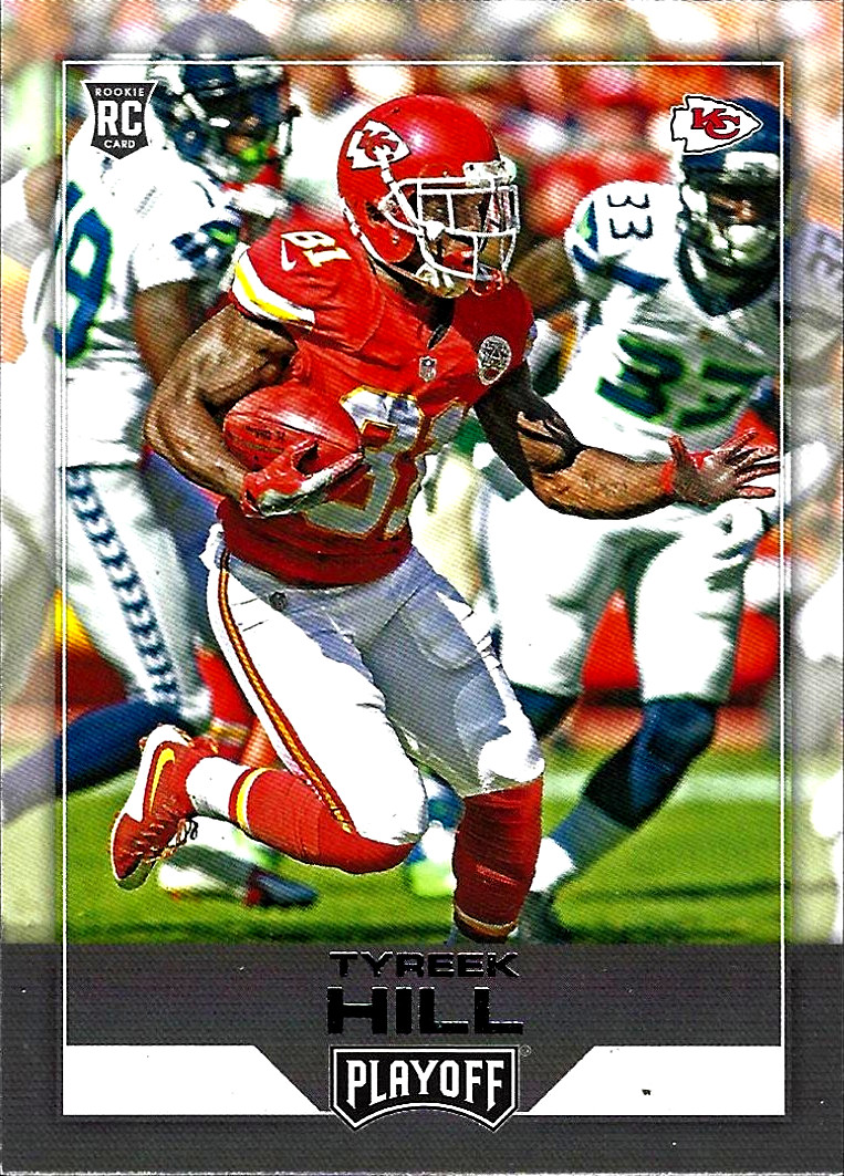 2016 Playoff TYREEK HILL RC Rookie Card 283 Dolphins Chiefs Cheetah