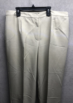 LeSuit Separates Woman Dress Pants Size 16W Beige Work Career NWT