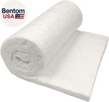 Ceramic Fiber Insulation, 1" Thick X 16" X 48", 2400F Fireproof Insulation Blank