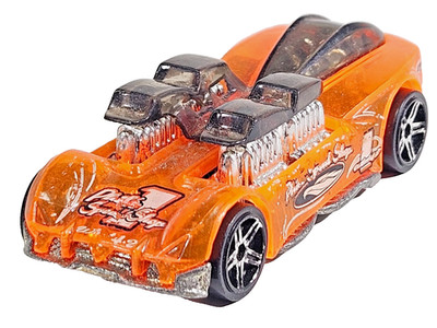 Hot Wheels 2004 What-4-2 81 Orange Die-cast Model Phil's Speed Shop Car Unboxed.