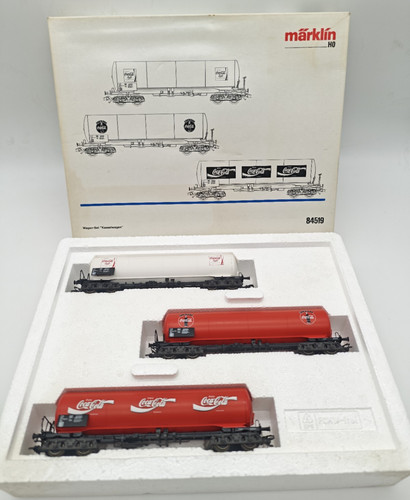 Märklin H0 84519 3tlg. Kesselwagen - Set "Coca Cola" Rarität neuwertig in OVP | Zustand: Gebraucht