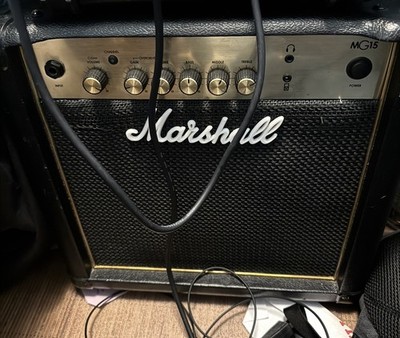 MARSHALL Amplifier MG15CF Used. See Photos. TESTED AND WORKS WELL!