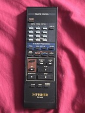 Fisher RVR-4100 VCR Remote Control FVH4000/41 FVH4100 RVR4000M RVR4100 Tested