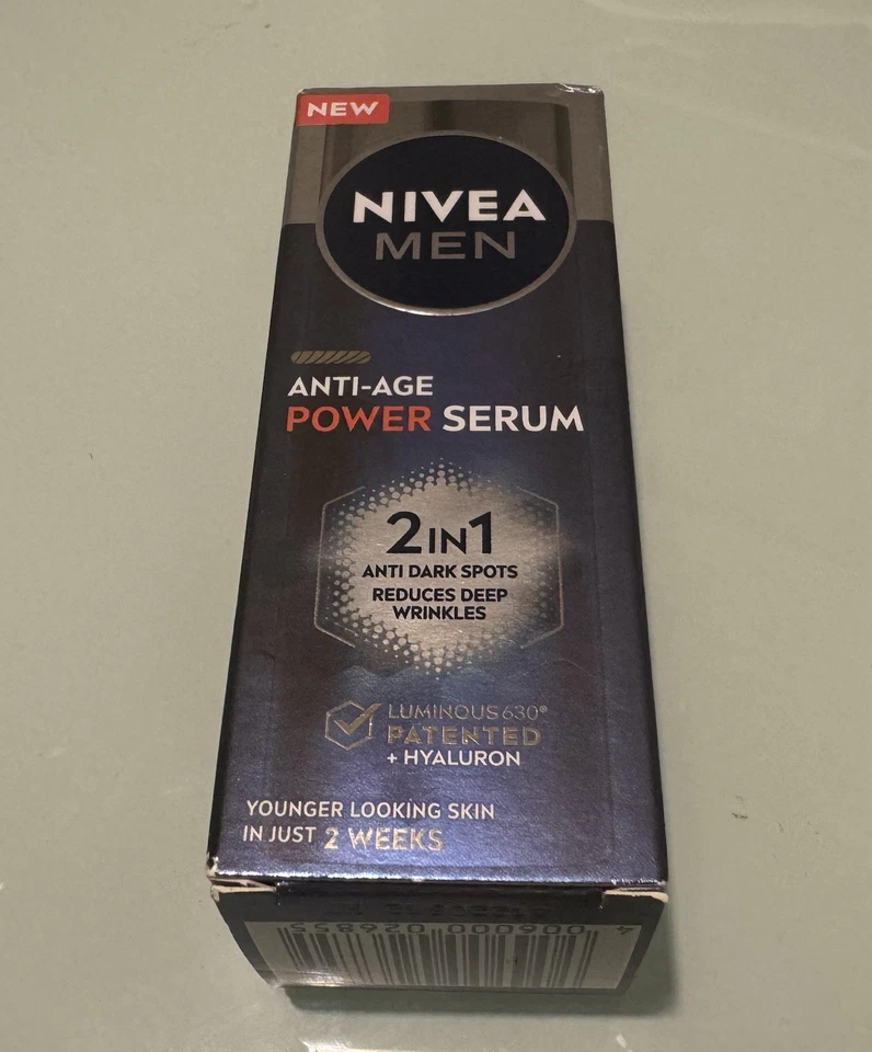 Nivea Men Anti-Age 2 In 1  Anti Dark Power Serum Luminous 630 + Hyaluron  NEW - Image 2 of 4